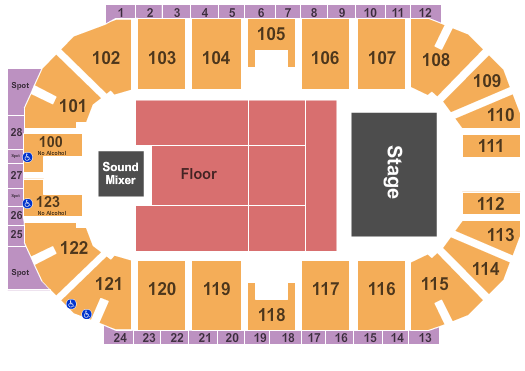 Ovintiv Events Centre Bob Dylan Seating Chart