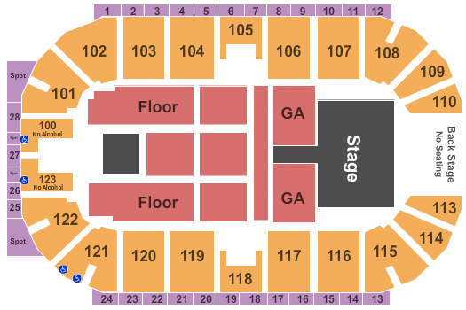 Ovintiv Events Centre Dierks Bentley Seating Chart