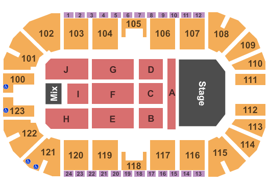 Ovintiv Events Centre End Stage Seating Chart