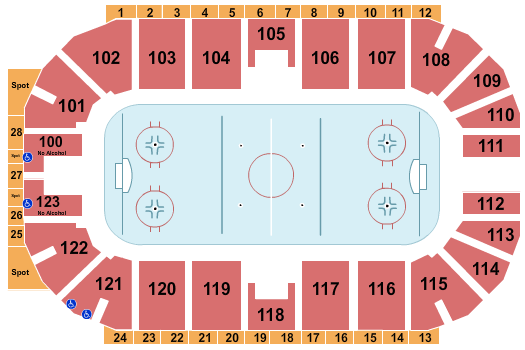 Ovintiv Events Centre Hockey Seating Chart