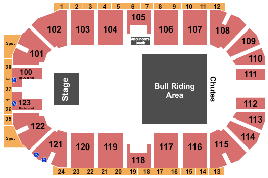 Ovintiv Events Centre Rodeo Seating Chart