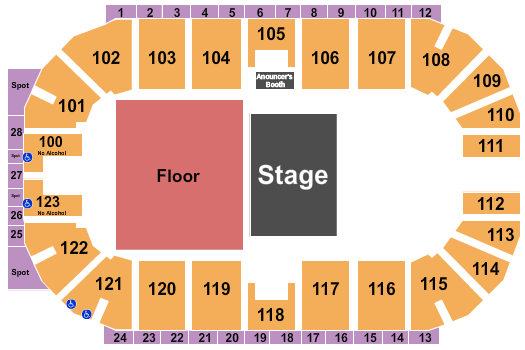 Ovintiv Events Centre Steve-O Seating Chart