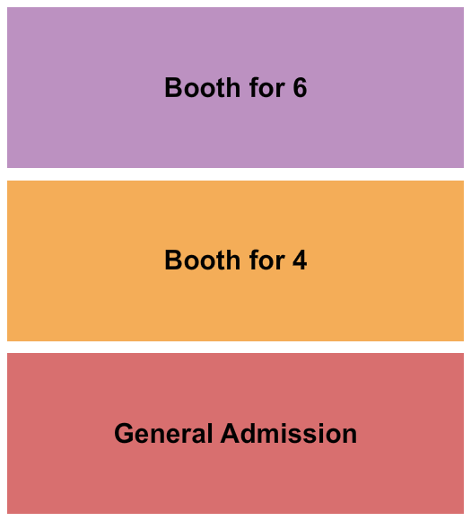 Encore Brewing Company GA/Booth 4.6 Seating Chart