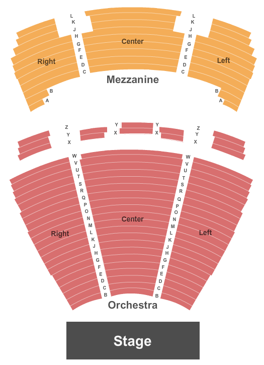 Paris Theater at Paris Hotel Seating Chart - Row & Seat Numbers