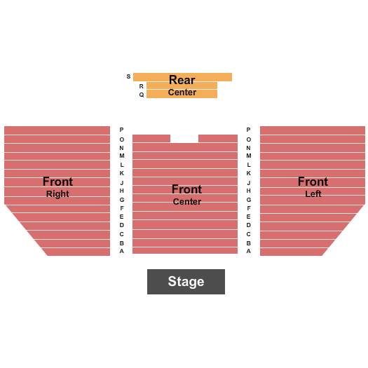 Endries Performing Arts Center Seating Chart