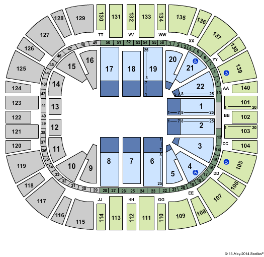 Delta Center Circus Int Zone Seating Chart