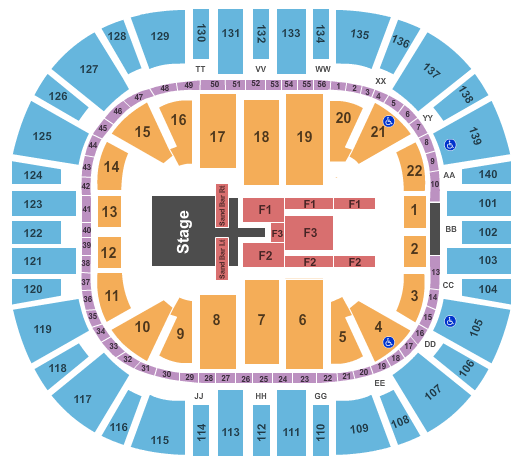 Delta Center Kenny Chesney Seating Chart
