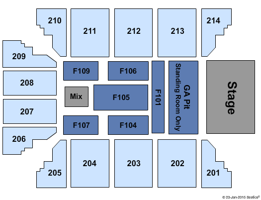 Stride Bank Center Little Big Town Seating Chart