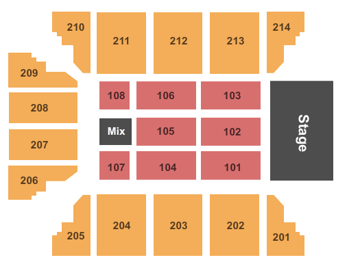 Stride Bank Center Vince Gill Seating Chart