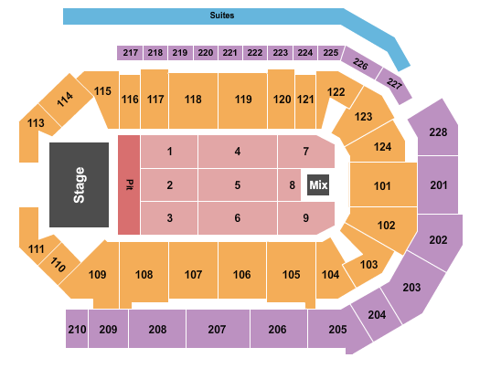 Enmarket Arena Alan Jackson Seating Chart