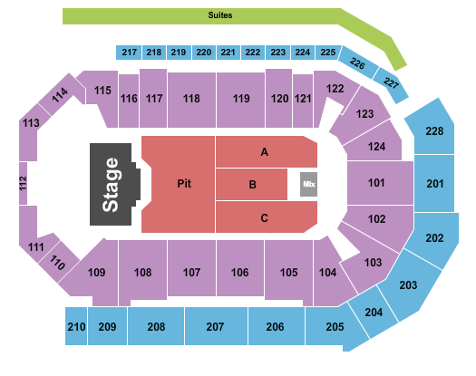 Enmarket Arena Billy Strings Seating Chart