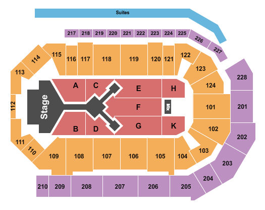 Enmarket Arena Dude Perfect 2022 Seating Chart