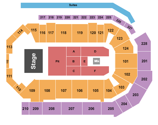 Enmarket Arena Endstage GA Pit 3 Seating Chart