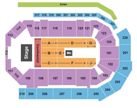 Enmarket Arena Endstage with Cont 2 Seating Chart