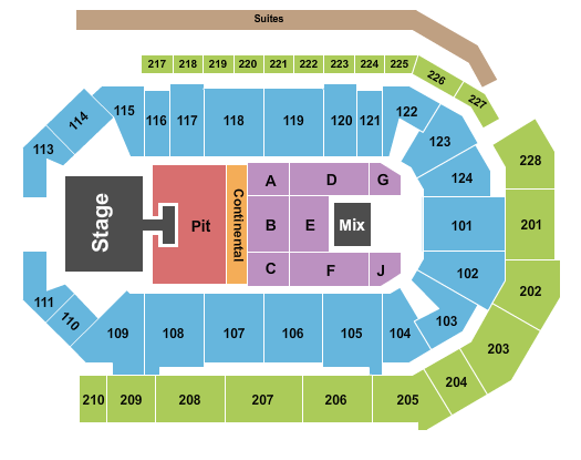 Enmarket Arena Hardy Seating Chart