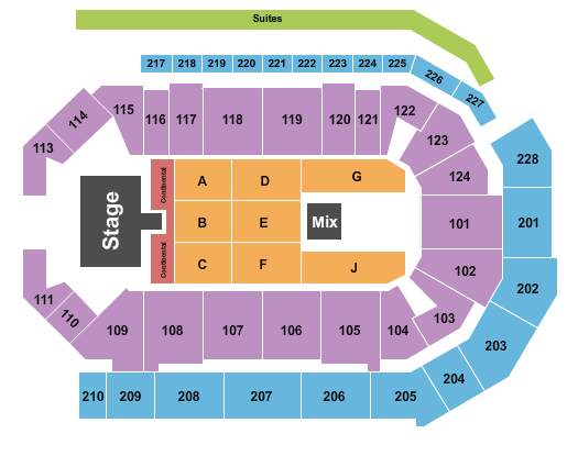 Enmarket Arena seating chart event tickets center