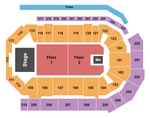 Enmarket Arena Koe Wetzel Seating Chart