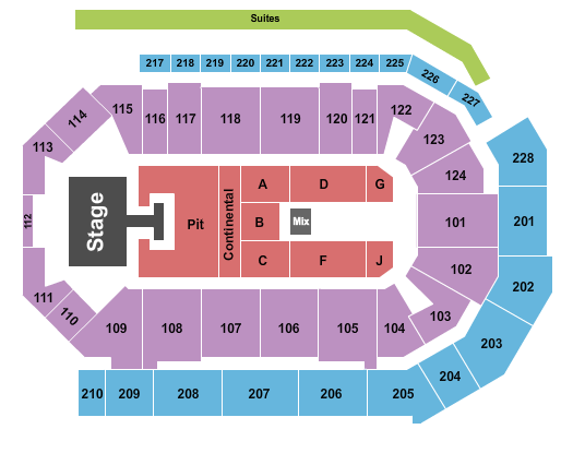 Enmarket Arena Riley Green Seating Chart
