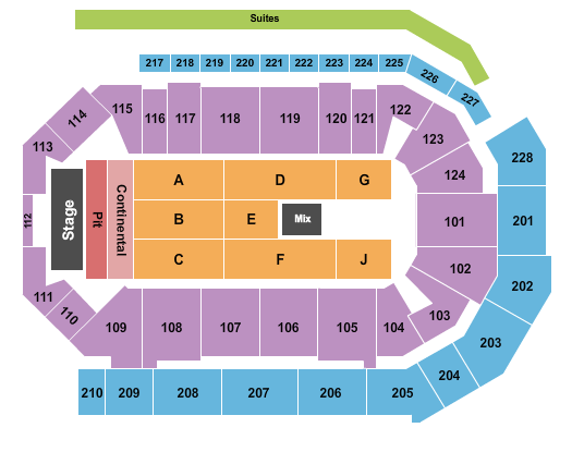 Enmarket Arena Scream Tour Seating Chart
