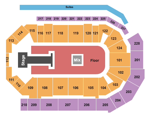 Enmarket Arena Shinedown Seating Chart