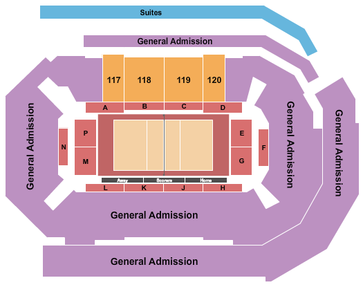 Enmarket Arena Volleyball Seating Chart