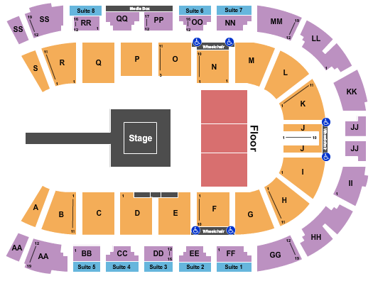 VisitLethbridge.com Arena Boxing Seating Chart