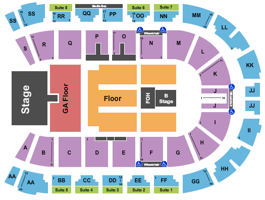 VisitLethbridge.com Arena Dierks Bentley 2022 Seating Chart