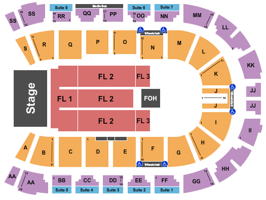 Enmax Centre Endstage-2 Seating Chart