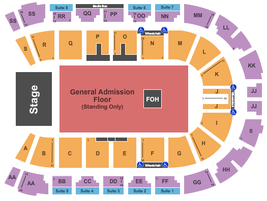 Enmax Centre Endstage GA Flr Seating Chart