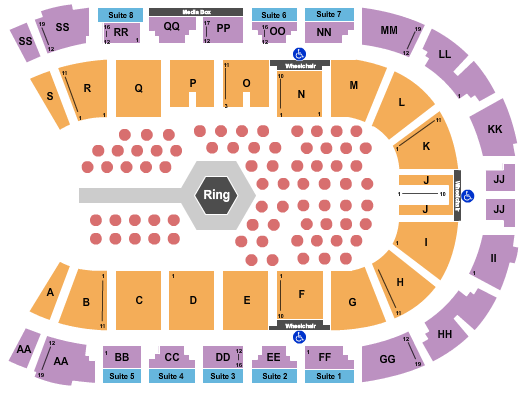 VisitLethbridge.com Arena Fight Night Seating Chart