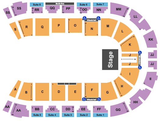 VisitLethbridge.com Arena Home Free Vocal Band Seating Chart