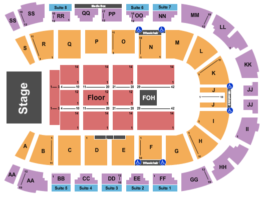 VisitLethbridge.com Arena Judas Priest Seating Chart