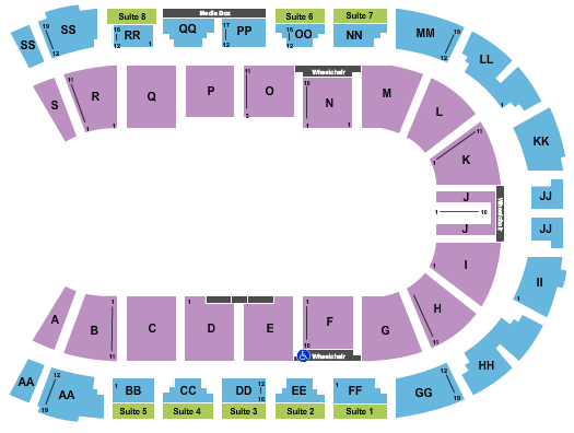 VisitLethbridge.com Arena Open Floor Seating Chart