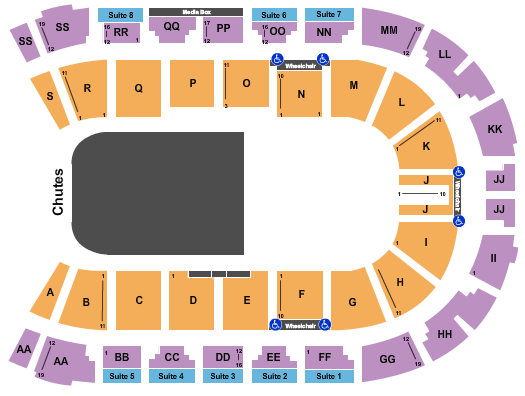 seating chart for Enmax Centre - PBR - eventticketscenter.com