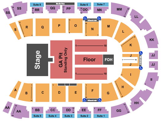 VisitLethbridge.com Arena Paul Brandt Seating Chart