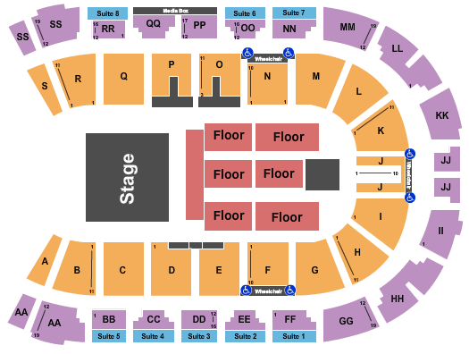 VisitLethbridge.com Arena The Illusionists Seating Chart