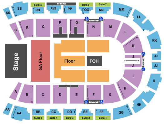 VisitLethbridge.com Arena The Offspring Seating Chart