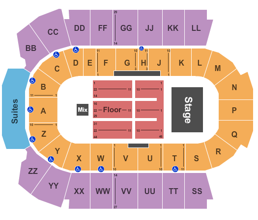 Peavey Mart Centrium Bryan Adams Seating Chart