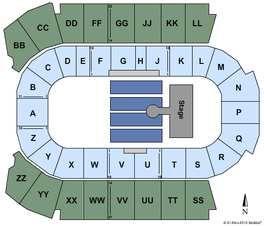 Peavey Mart Centrium The Band Perry Seating Chart