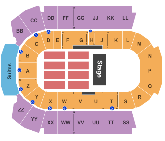 Peavey Mart Centrium Theatre Setup Seating Chart