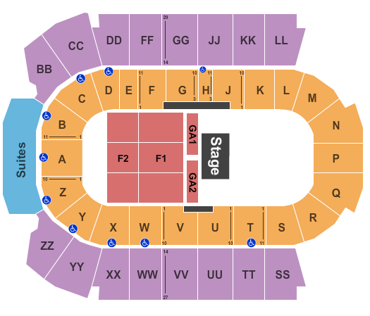 Peavey Mart Centrium Paul Brandt Seating Chart