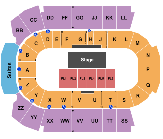 Peavey Mart Centrium Theatre Seating Chart