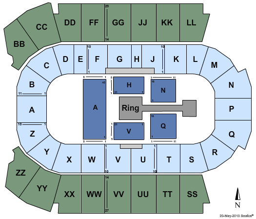 Peavey Mart Centrium WWE Seating Chart