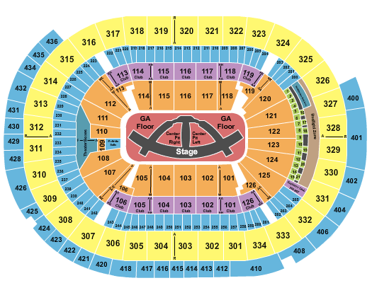 Seating Chart For Carrie Underwood