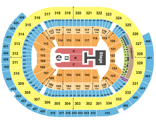 Enterprise Center Descendants & Zombies Seating Chart