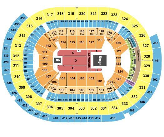 Enterprise Center Elevation Worship Seating Chart