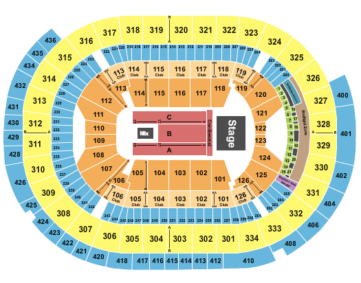 Enterprise Center Endstage Cont. Seating Chart