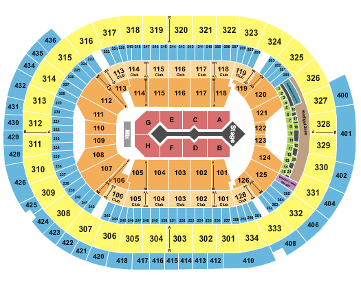 Enterprise Center For King and Country Seating Chart