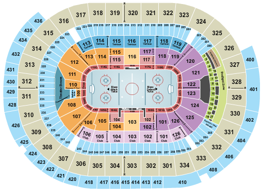 Blues Game Seating Chart