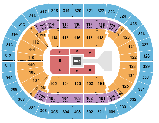 seating chart for Enterprise Center - WWE 2 - eventticketscenter.com